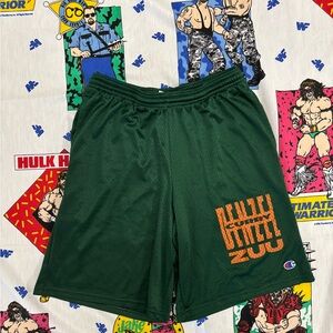 Denzel Curry Green Champion Zuu Mesh Drawstring Shorts Men's S/M